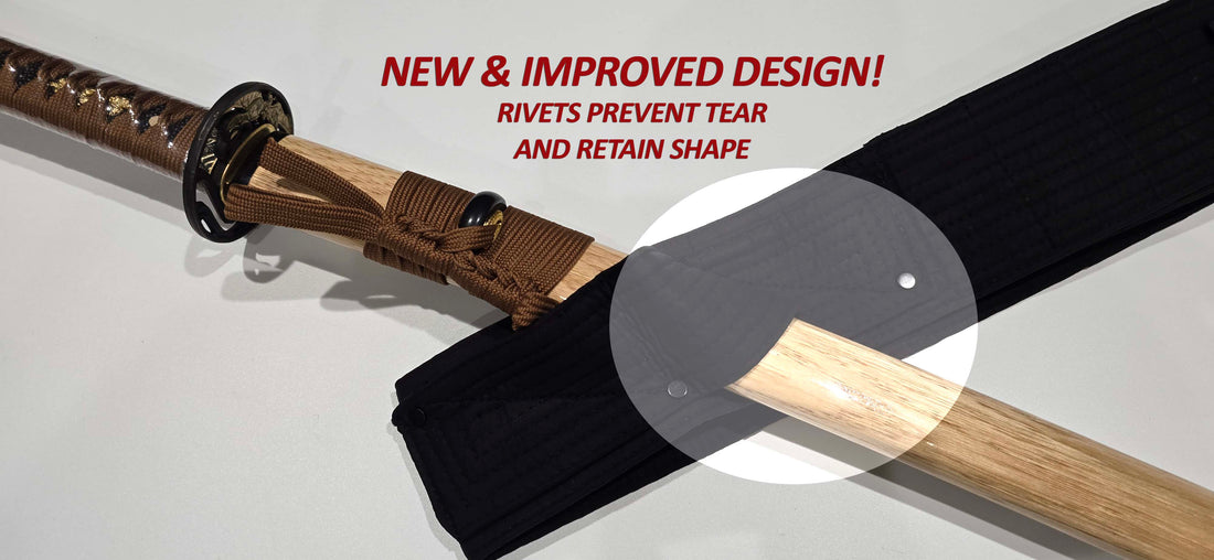 NEW & IMPROVED! Gen.2 - Sword Belt, Samurai Holster for Katana Jingum Sword Scabbard